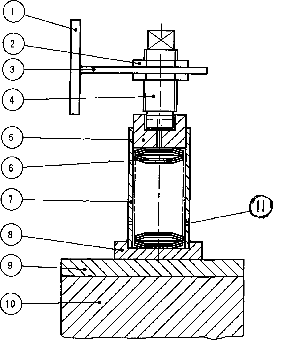 Body pressing device for transformer