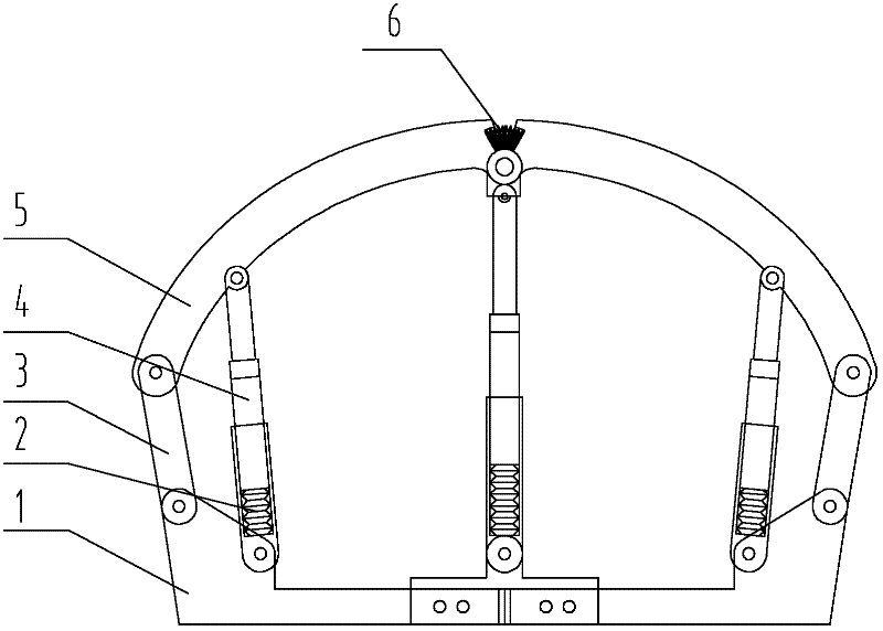 High-speed energy absorption anti-impact retreat hydraulic support for coal mine