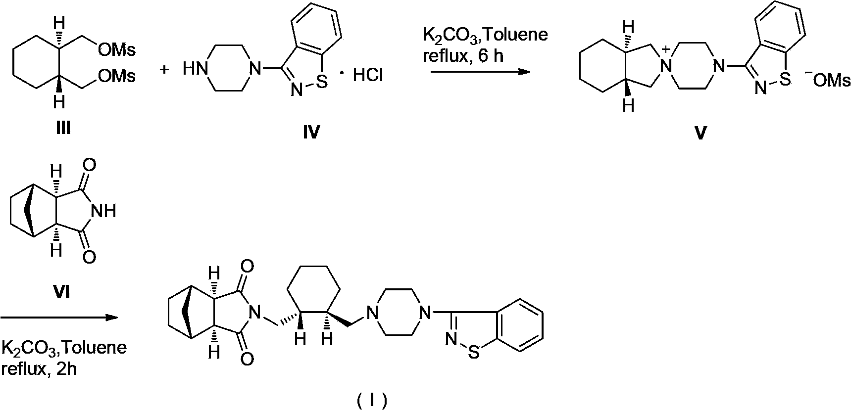 Preparation method of antipsychotic drug lurasidone