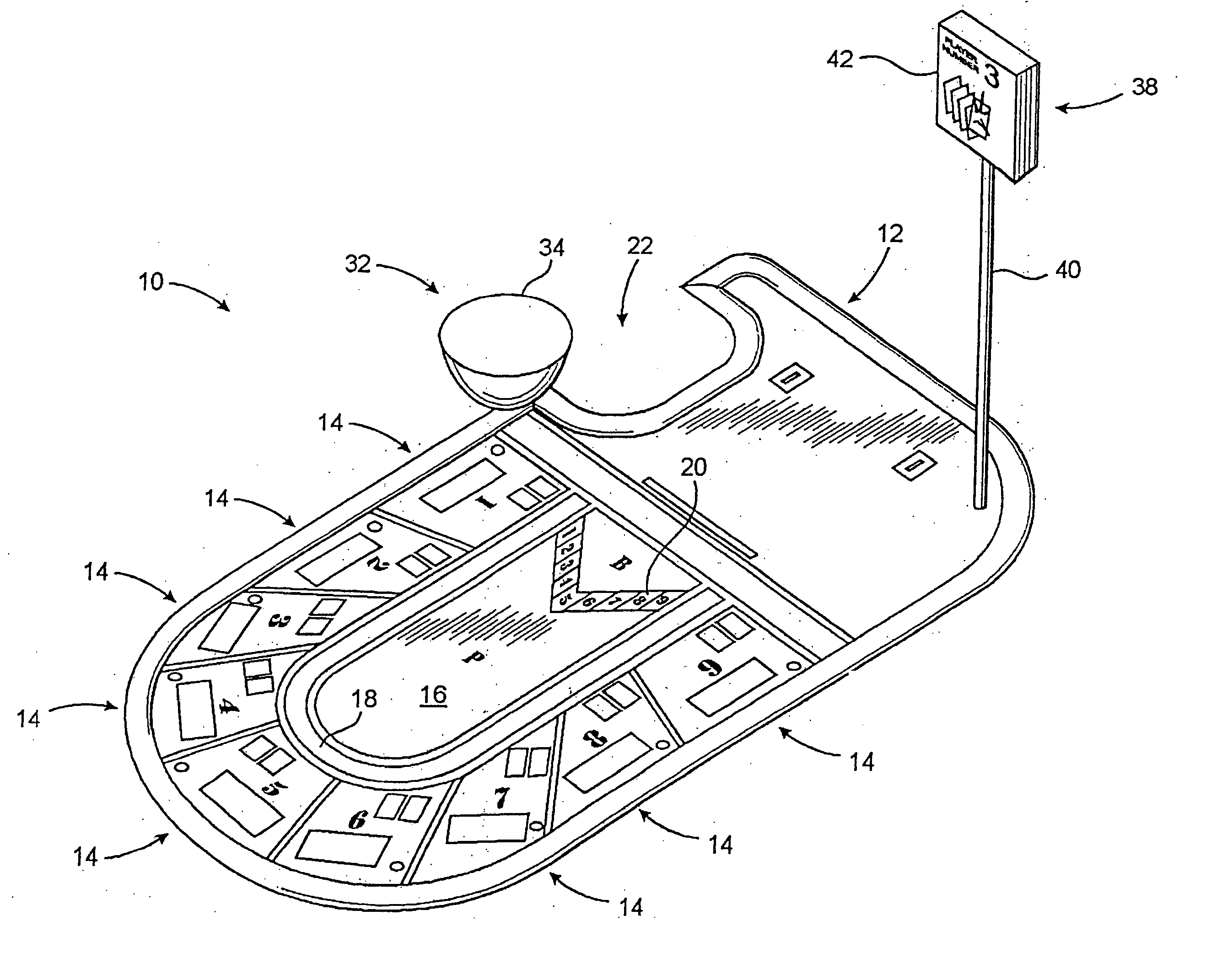 Baccarat gaming assembly