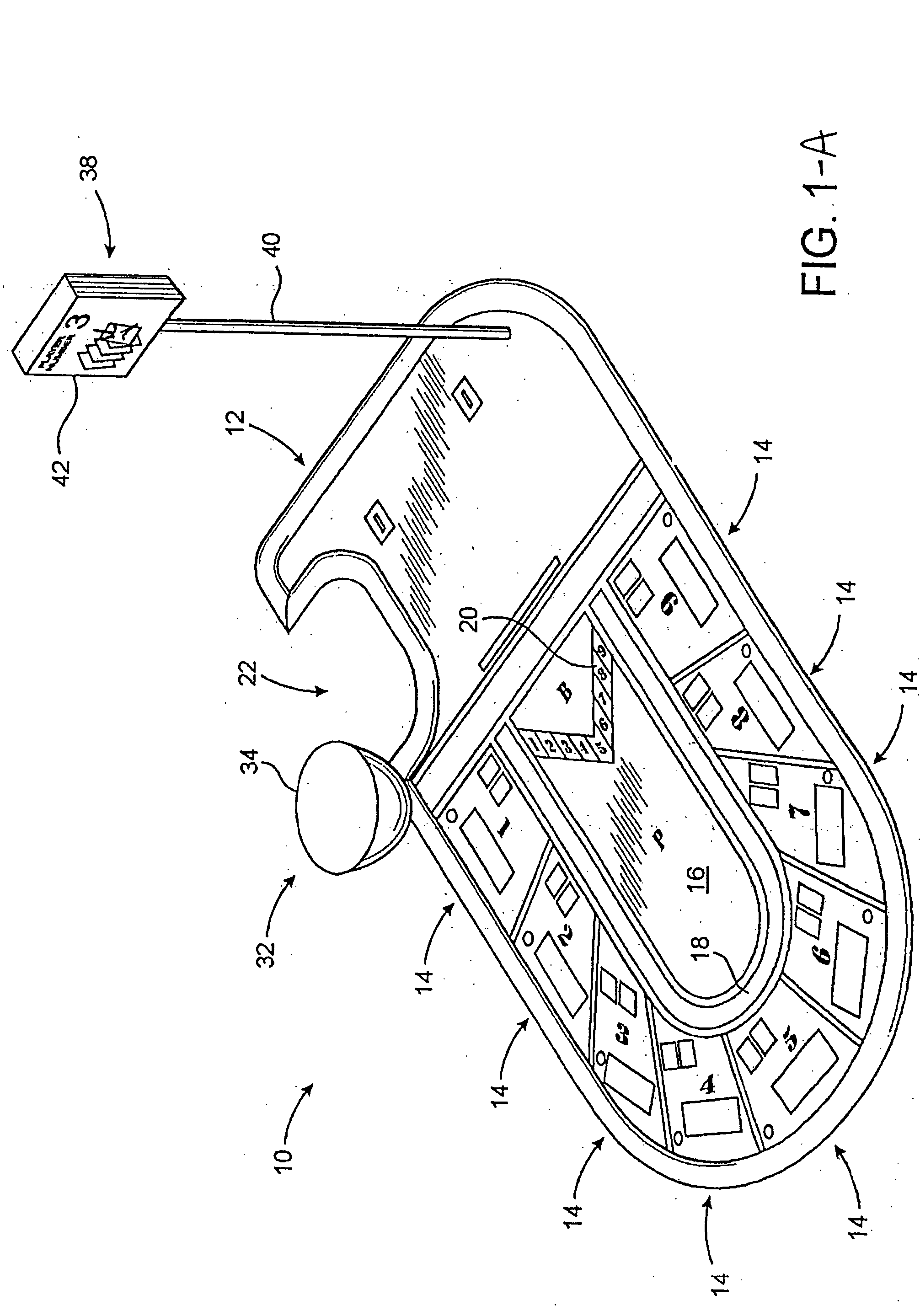 Baccarat gaming assembly