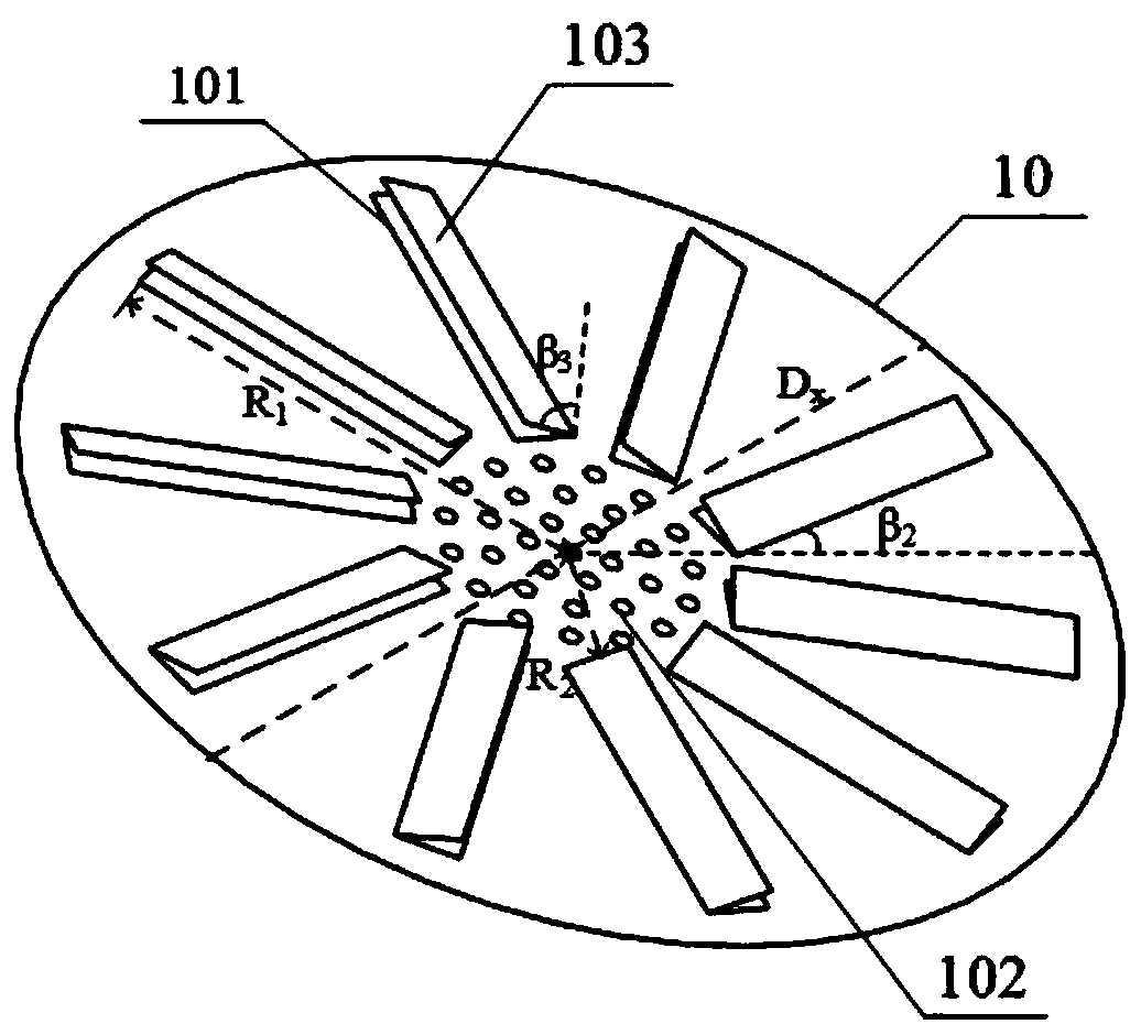 Fuel-side flue gas recirculation low-nitrogen combustor and combustion method thereof