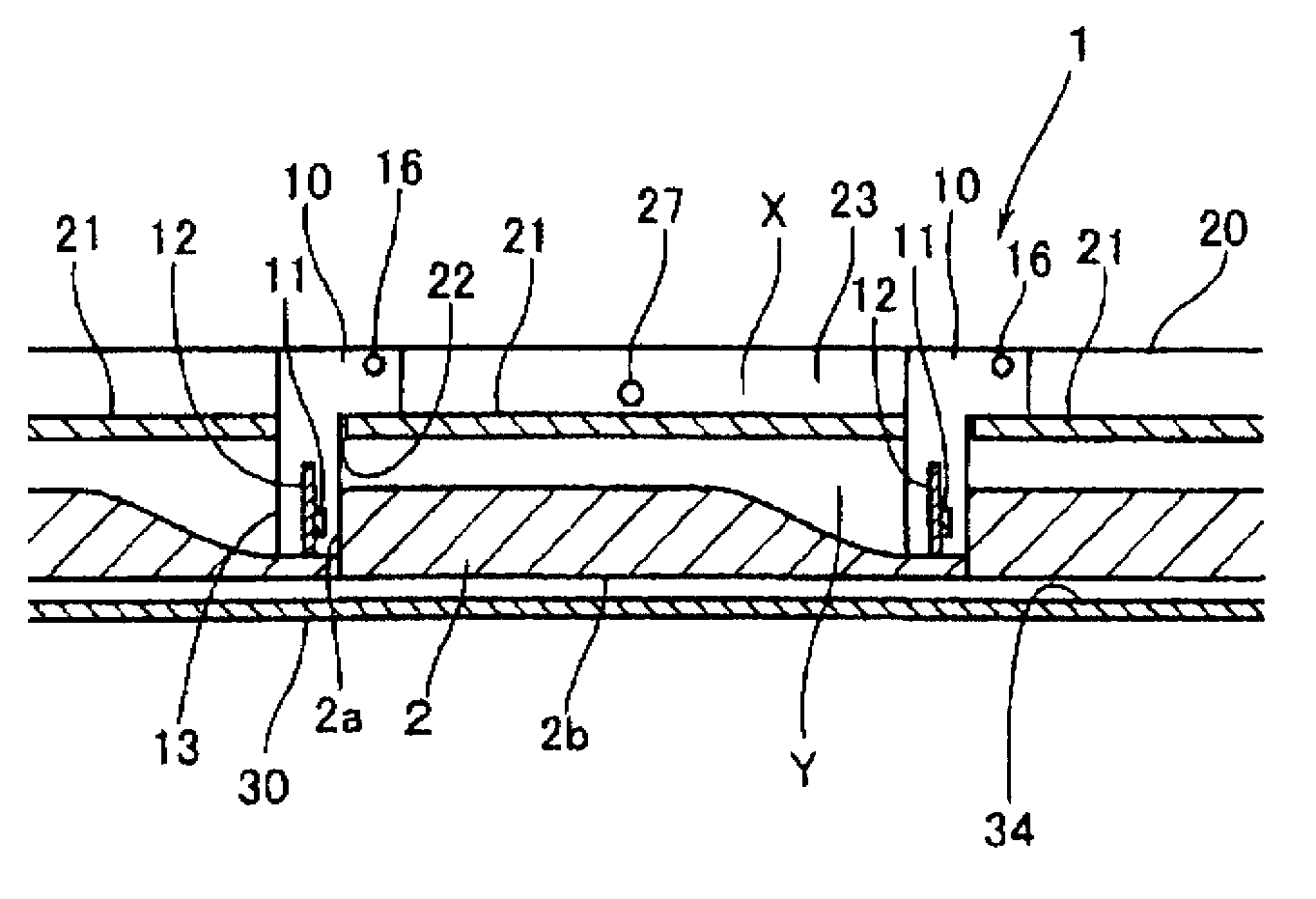 Attachment structure of lighting device