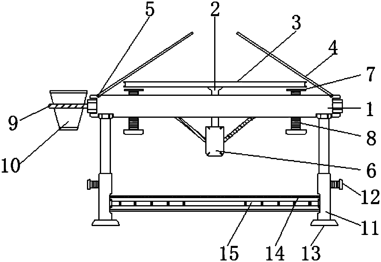 Stored adjustable computer desk