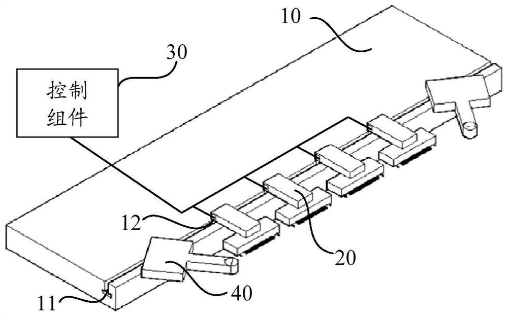 Display panel, lighting detection device and control method thereof