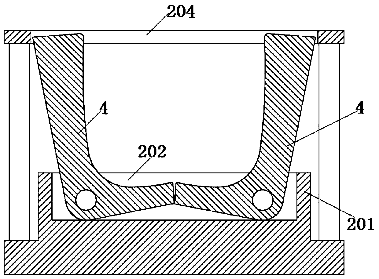 Forming die for large hoop