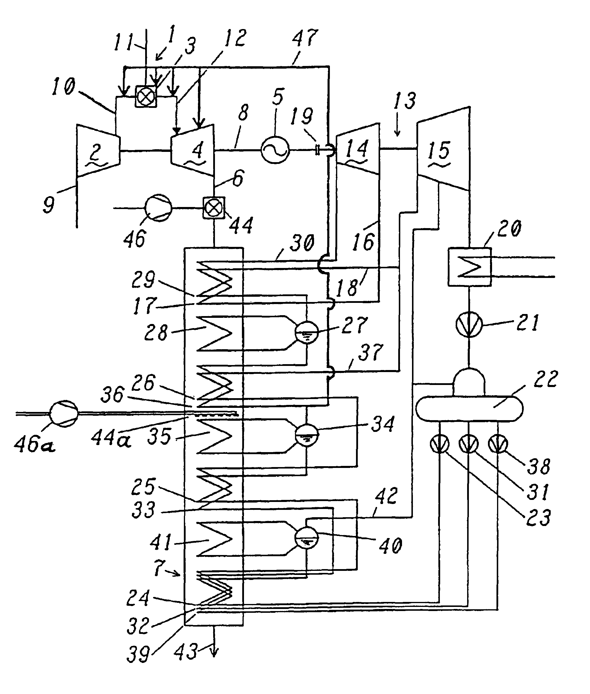 Method for maintaining a combined-cycle power station at readiness