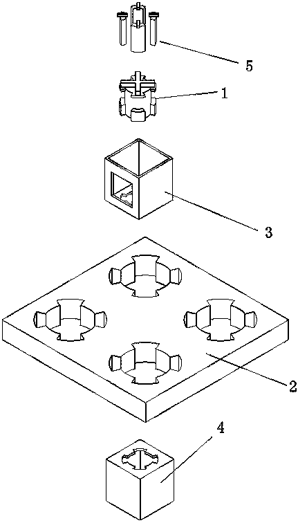 Vertical connection node component for modularized buildings and construction method of vertical connection node component