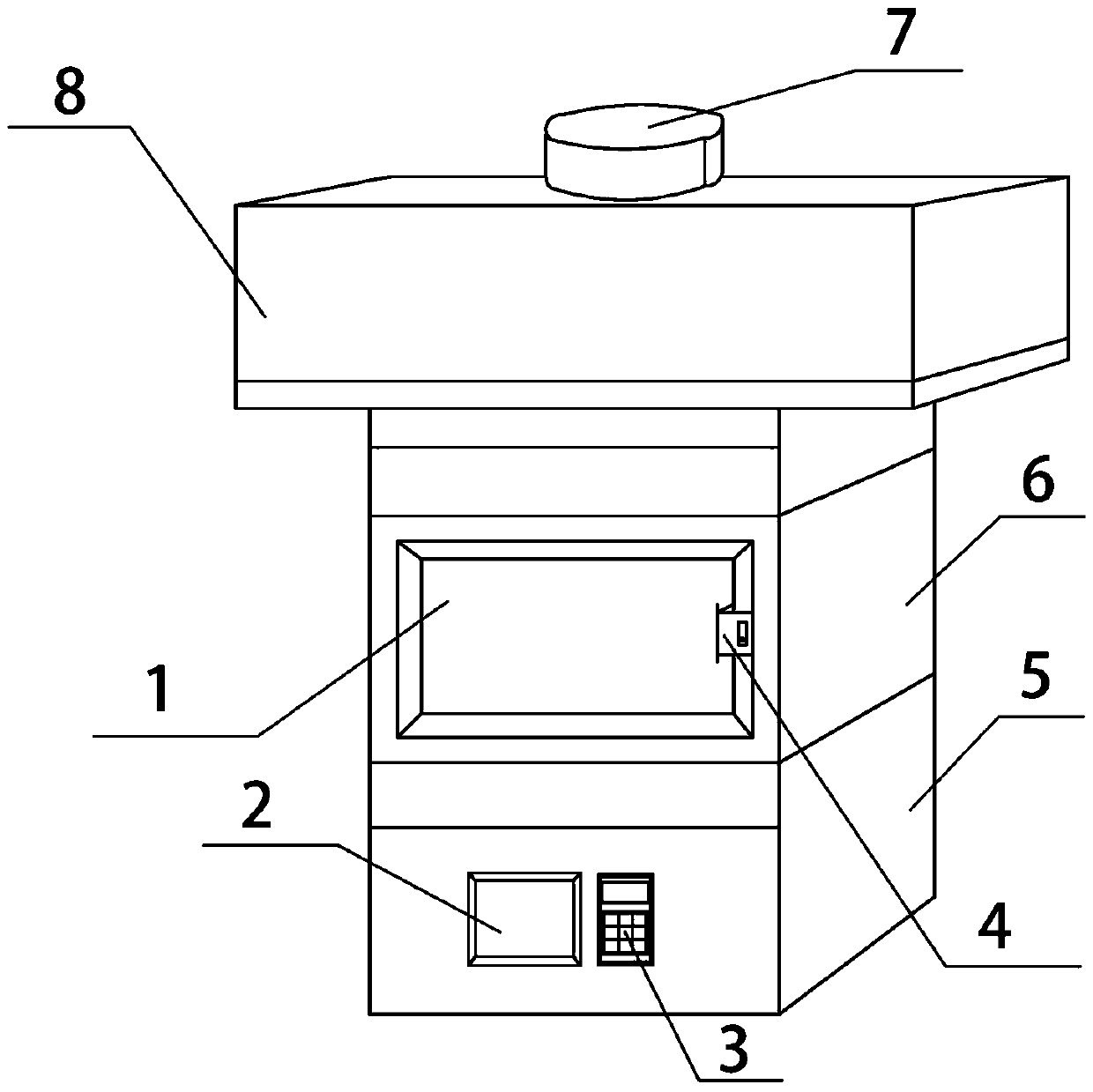 Vertical method fabric capillary effect evaluation device