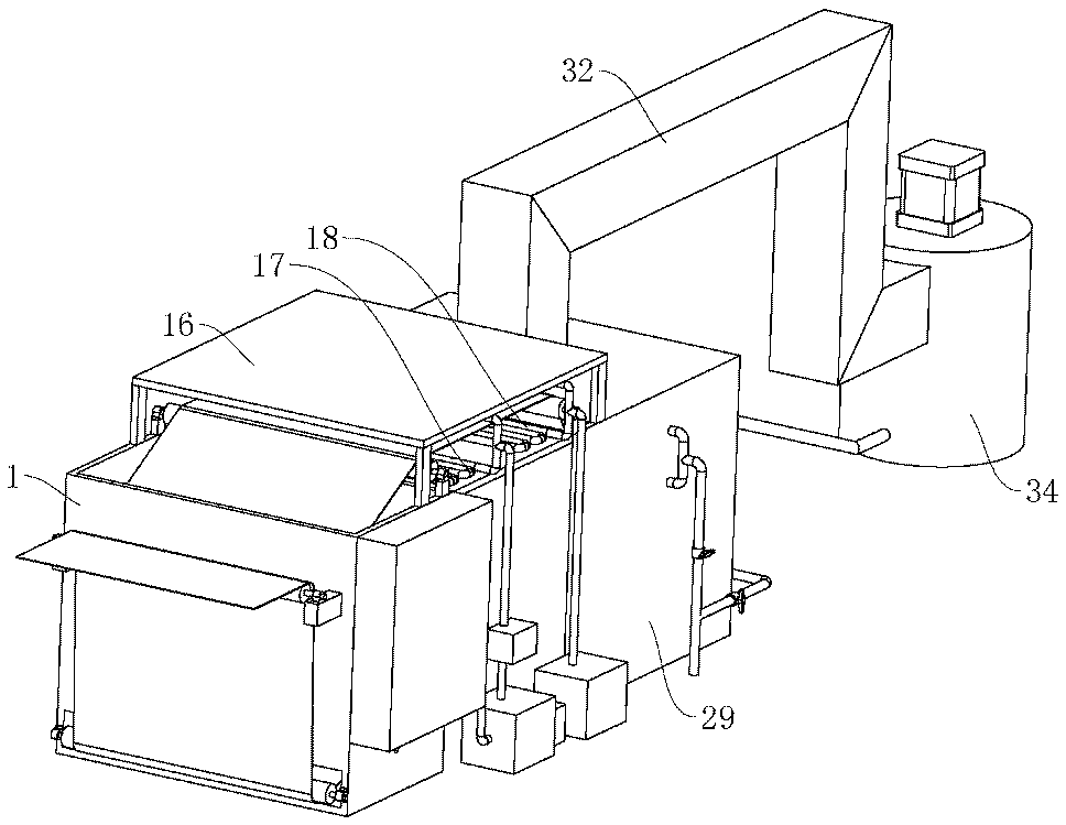 A high-efficiency and energy-saving cleaning singeing device