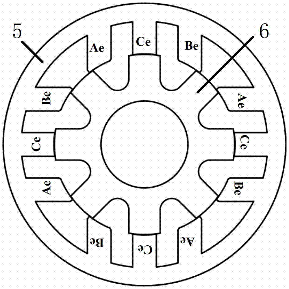 Parallel hybrid excitation brushless direct-current motor