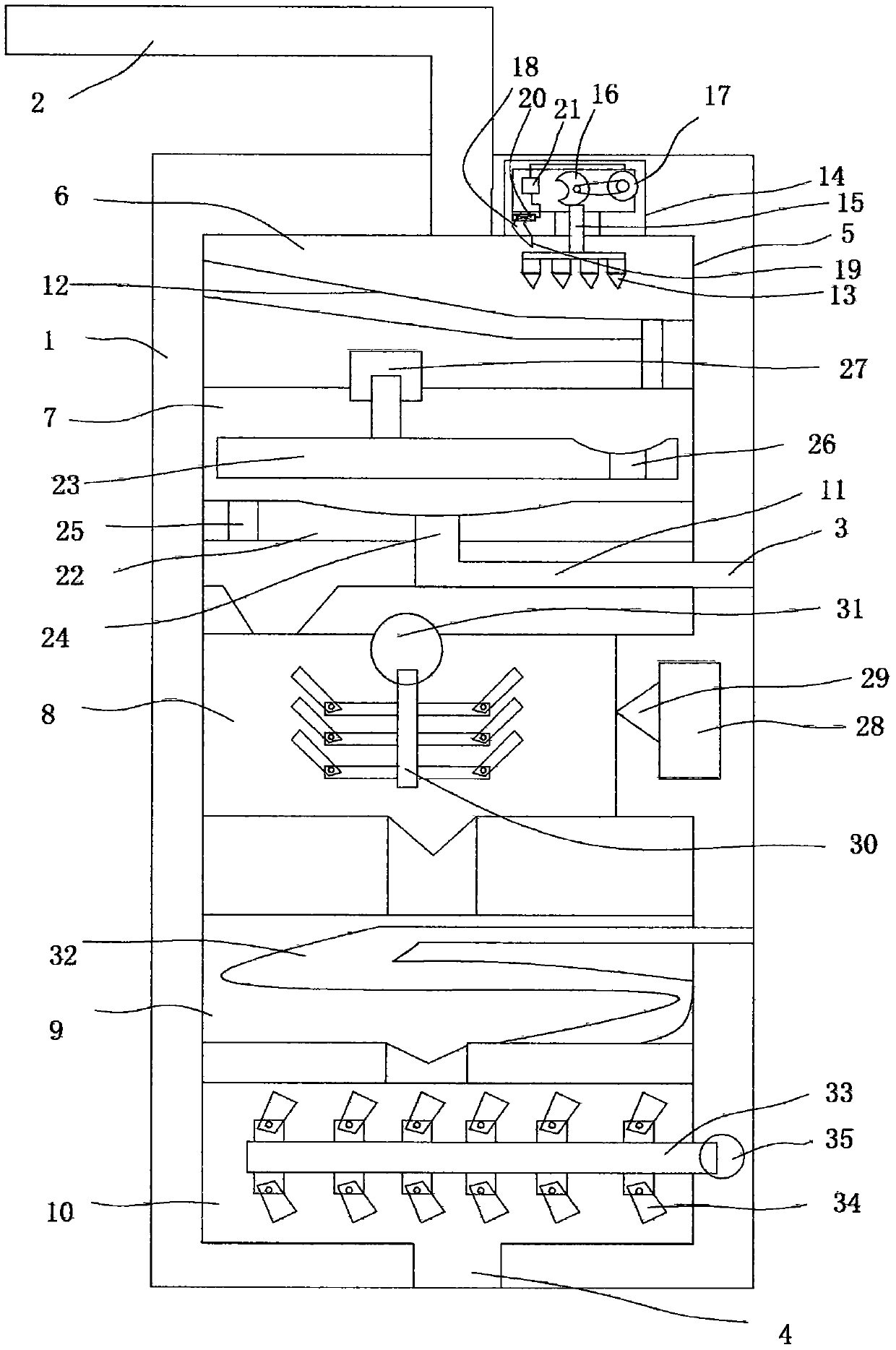 Municipal sludge disinfection treatment device