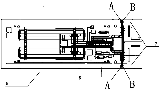 Novel water oil gas multifunctional optimal layout filling pontoon