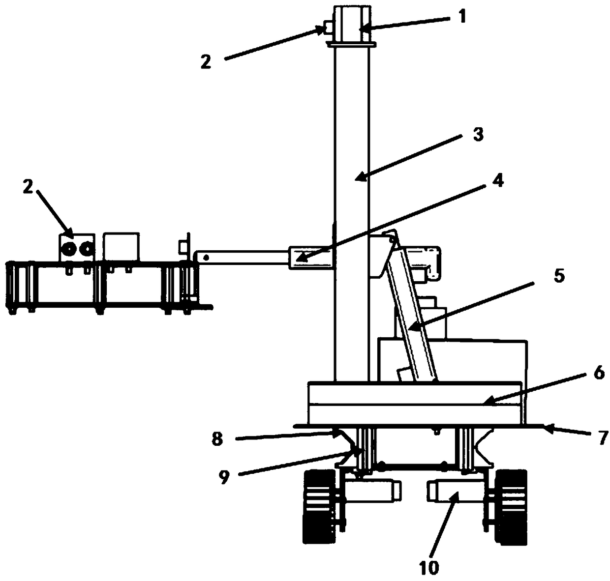 Roadside tree automatic conservation robot