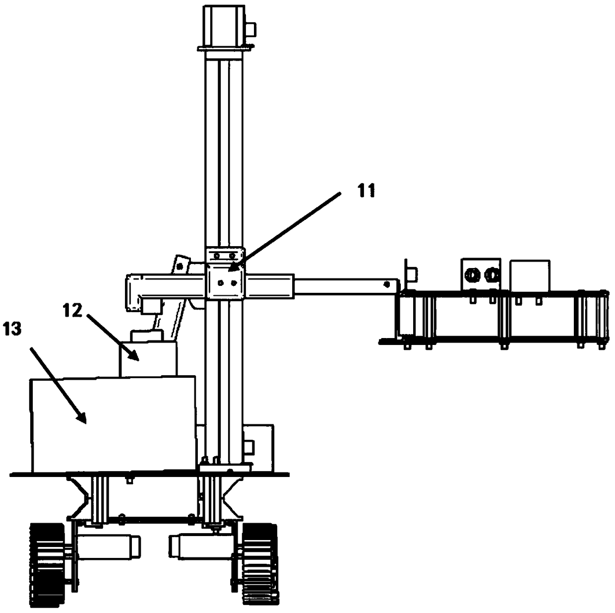 Roadside tree automatic conservation robot