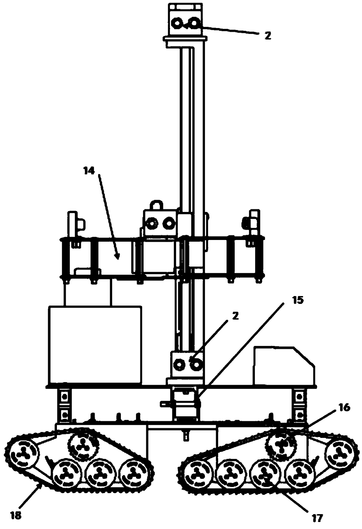 Roadside tree automatic conservation robot