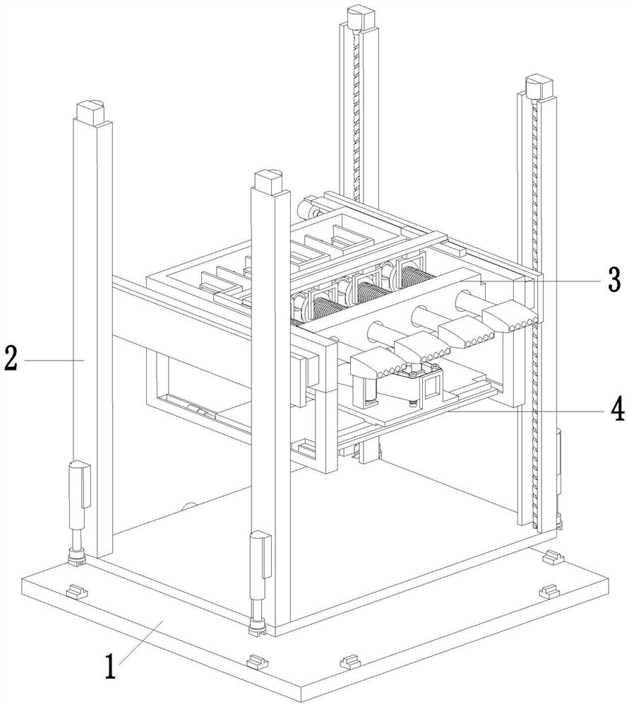 A flatness testing equipment for aluminum-plastic panels and a flatness testing process for aluminum-plastic panels