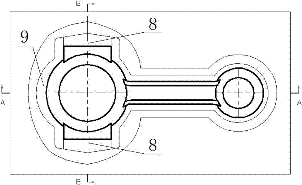 Method for forging steel bimetallic fracture splitting connecting rod