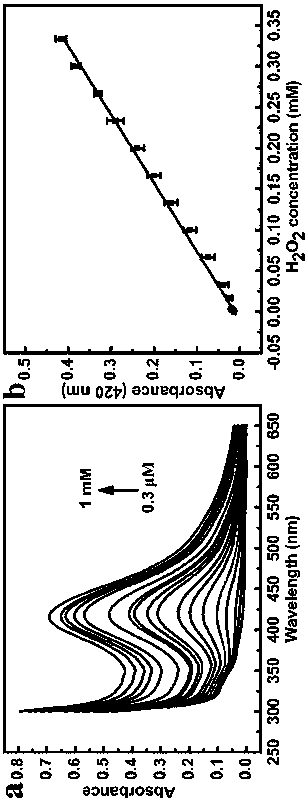 Preparation method of carbon nano-enzyme co-doped with active metal and nitrogen element and application thereof as nano biological probe for detecting hydrogen peroxide