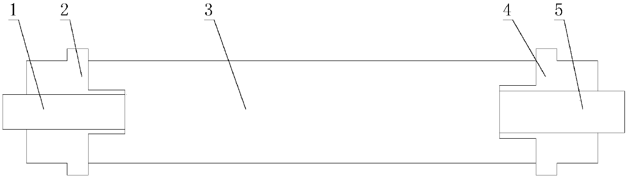 Coiling block of belt type conveyor belt winding device