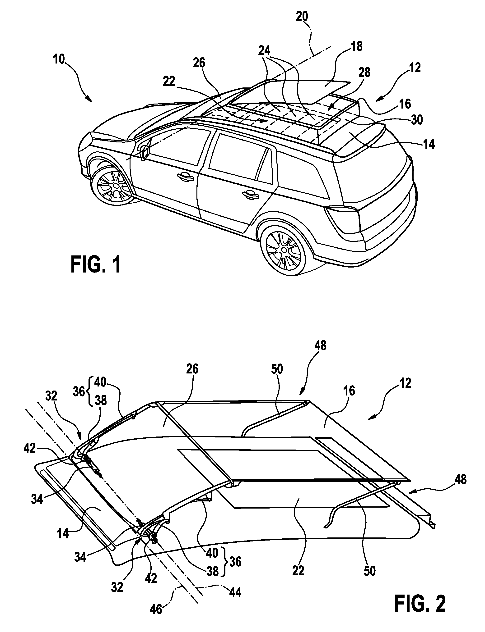 Motor vehicle roof