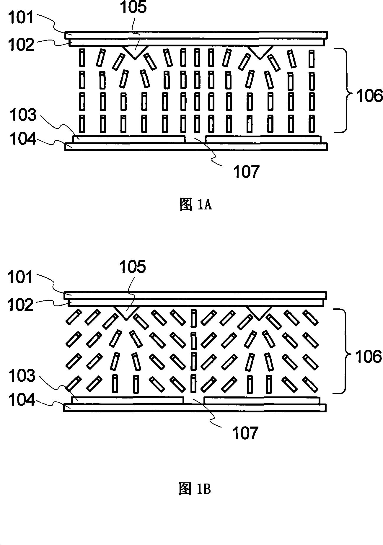 Vertical orientation mode liquid crystal display device