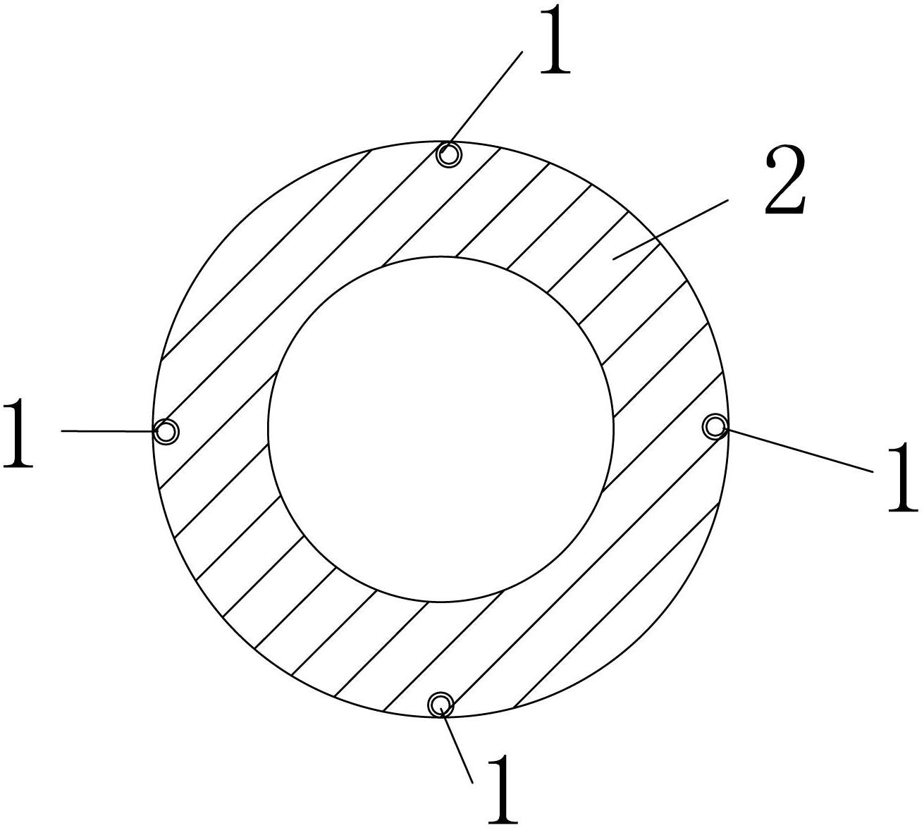 Pipe pile foundation for static-pressure grouting on pile side and rotary jet grouting at pile bottom and construction method thereof