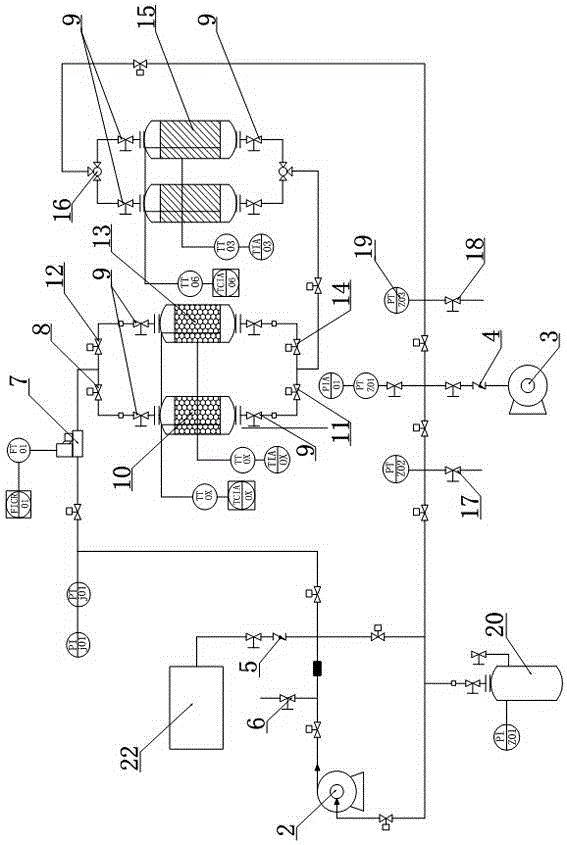 High-efficiency tritium removal purification device and tritium removal method thereof