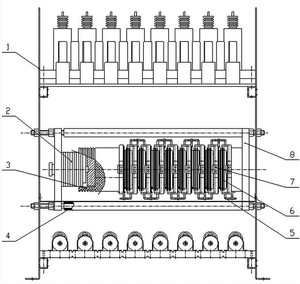 High-power discharge switch gear based on electricity triggered thyristors