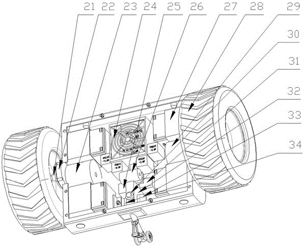 Two-wheel self-balancing electric vehicle provided with hand brake system