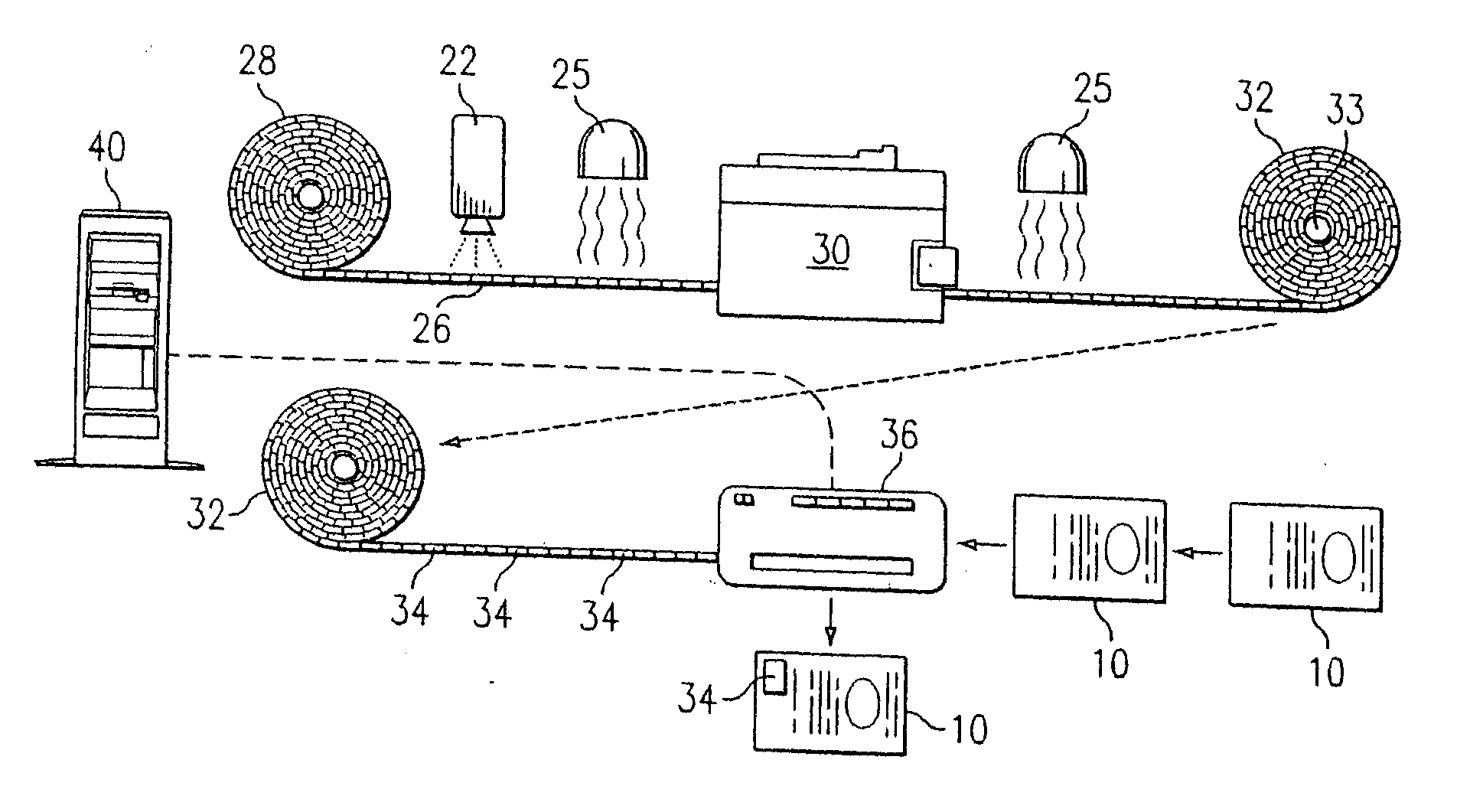 Low visual impact labeling method and system