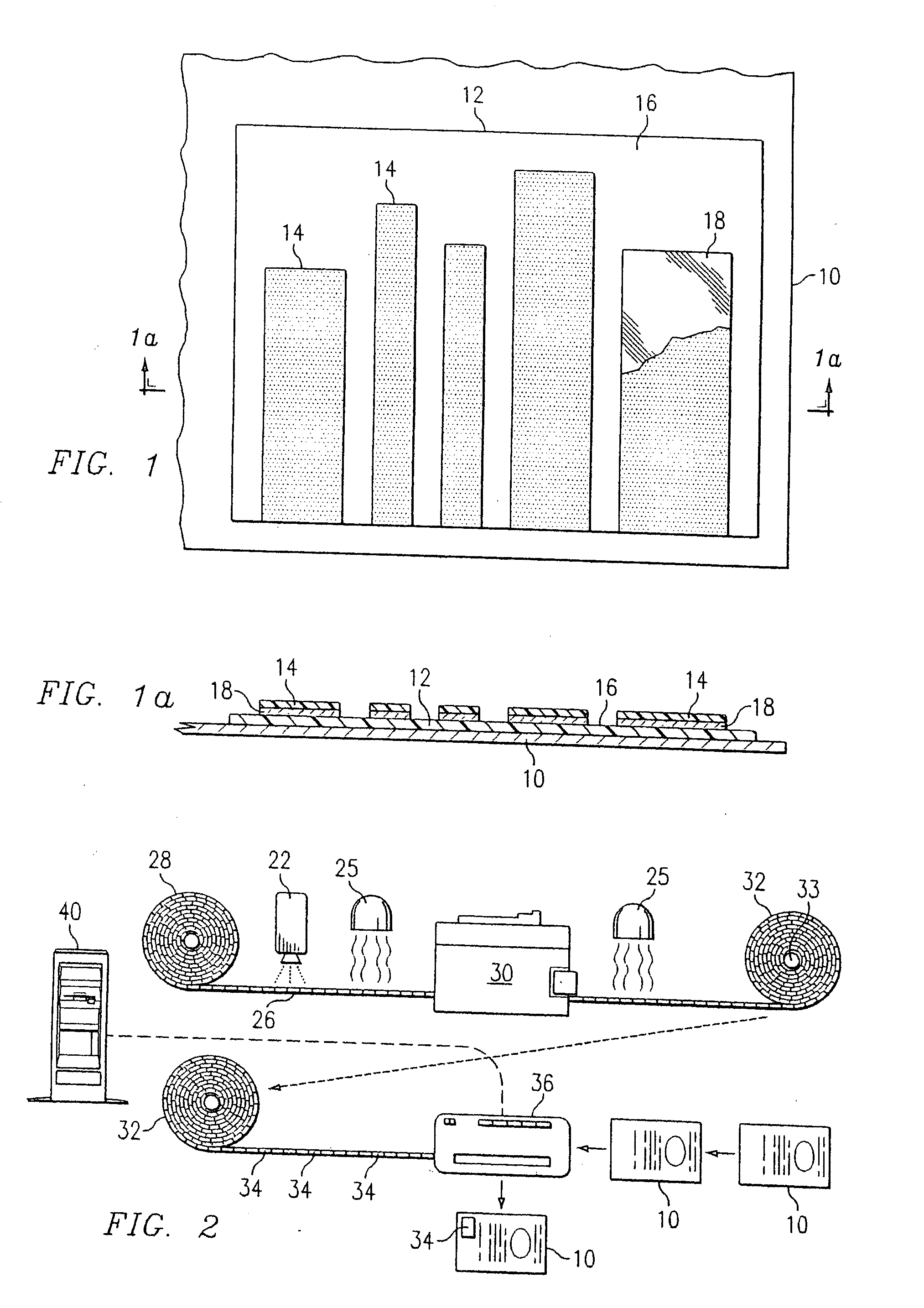 Low visual impact labeling method and system