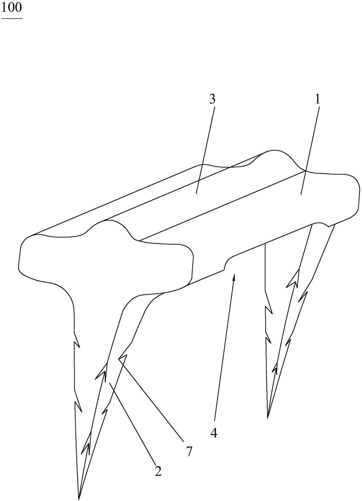 Anastomosis nail for anastomat