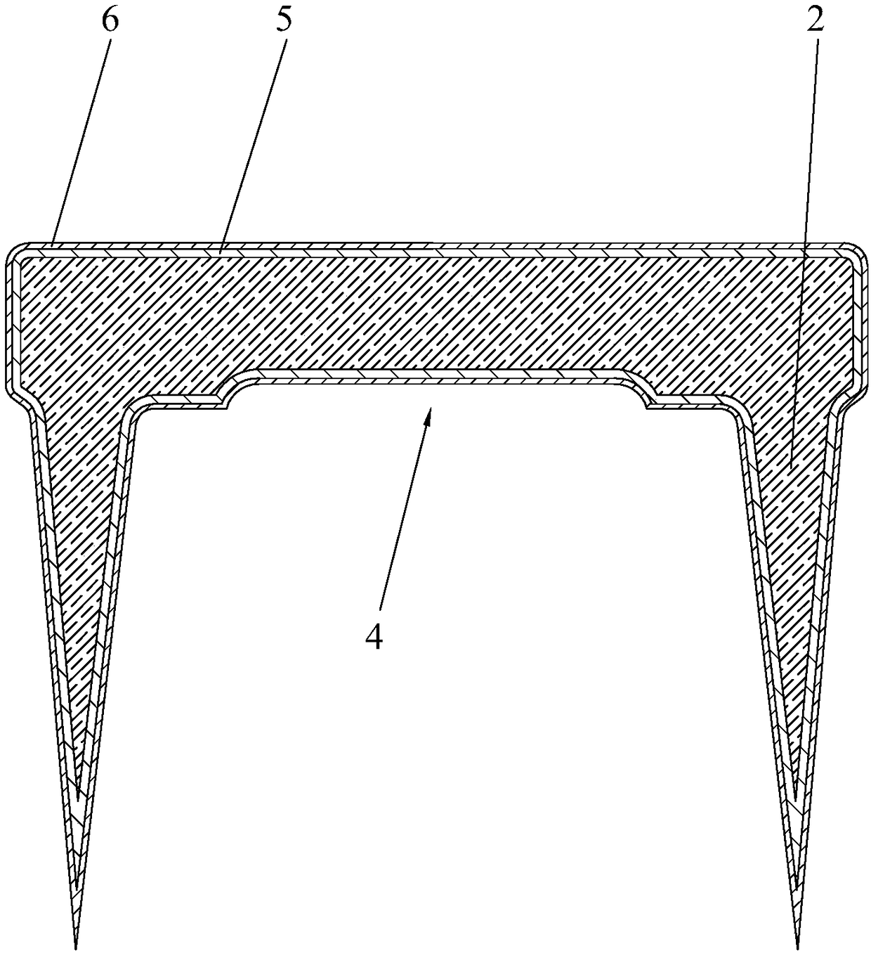 Anastomosis nail for anastomat