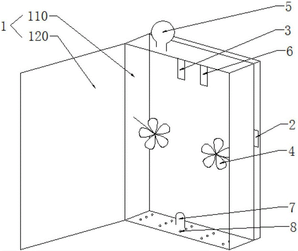 Damp-proof electric meter box