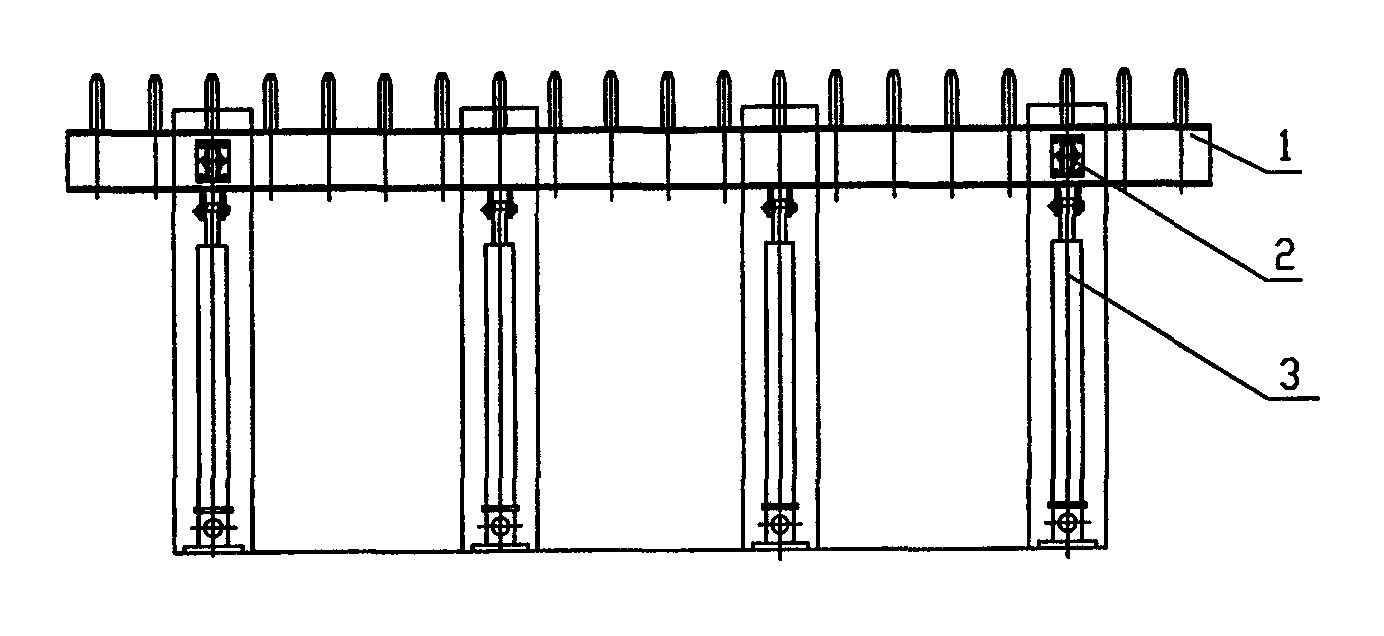 Hydraulic trash remover for bottom grid diversion dam of power station