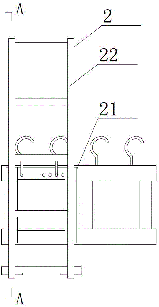 Using method of auxiliary ladder of steel tube tower