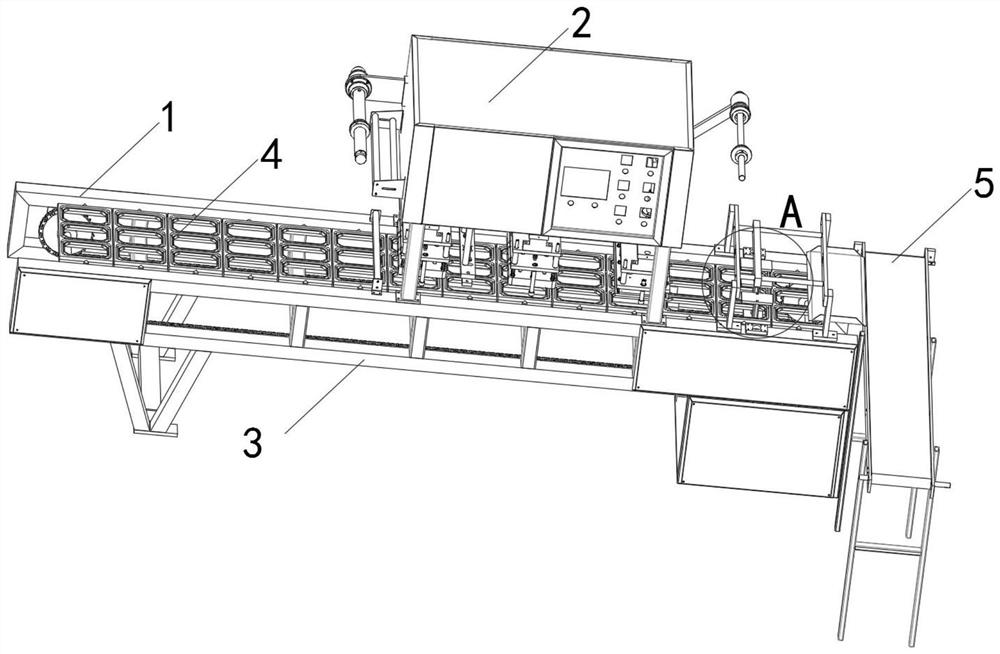 A printing conveying device for the processing of steel plates on the side of the intelligent robot arm