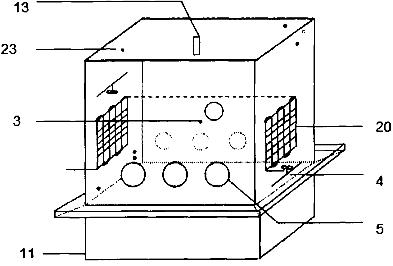 Field in-situ intelligent airtight vegetable growth chamber