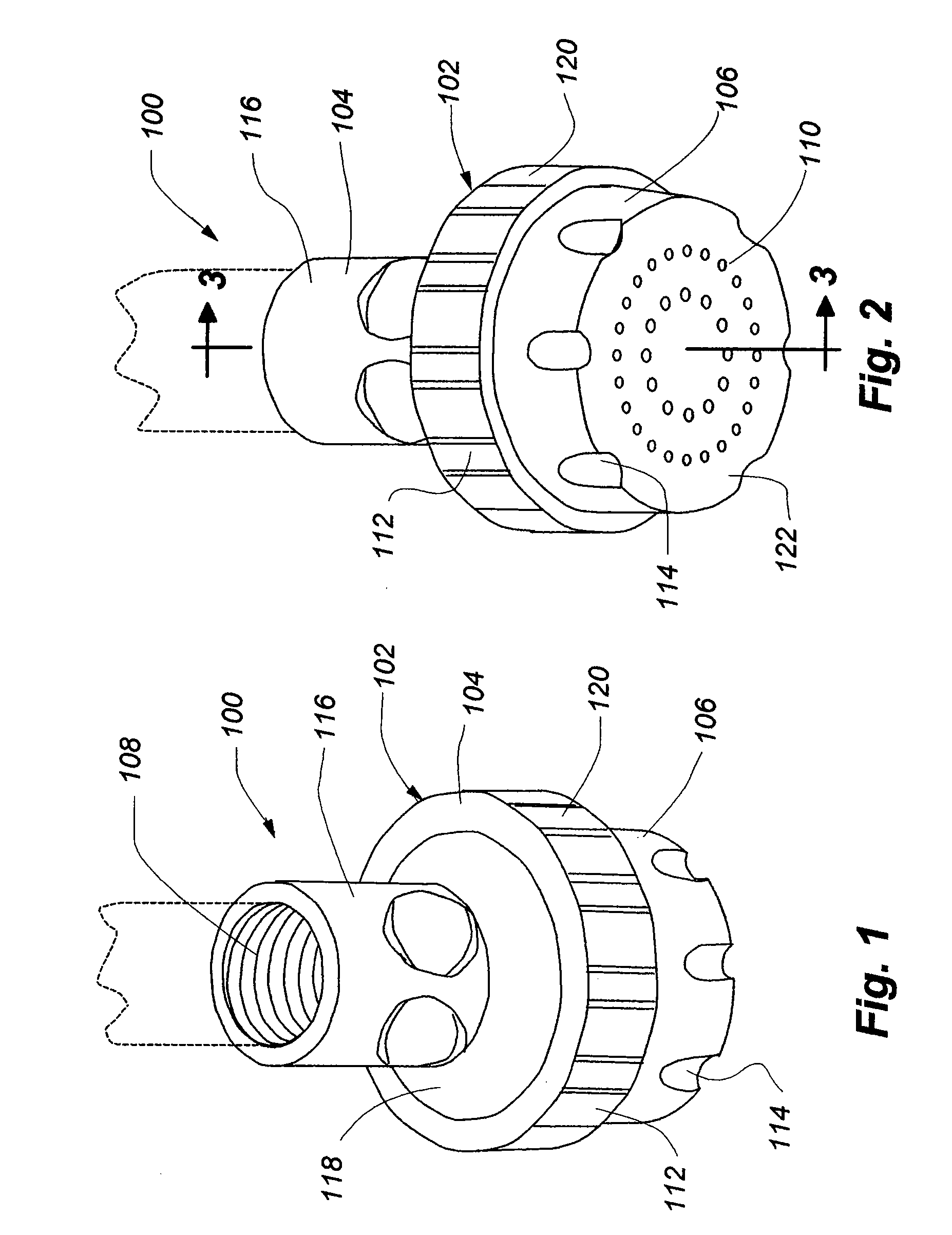 Low speed pulsating showerhead