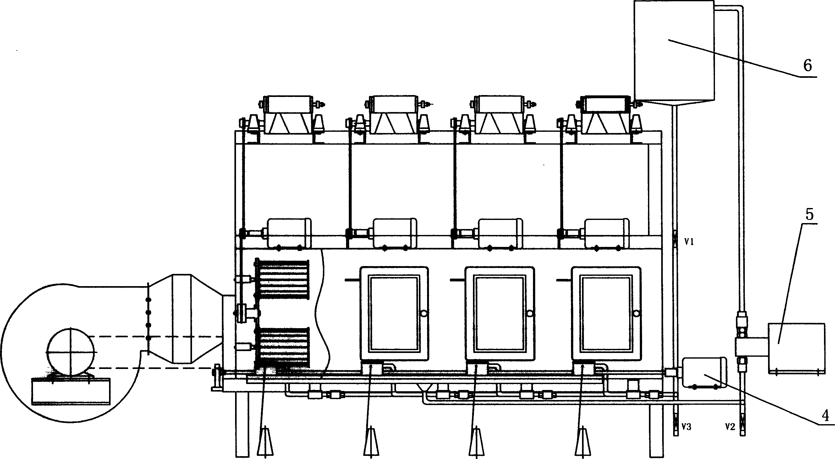 Single yarn dyeing machine