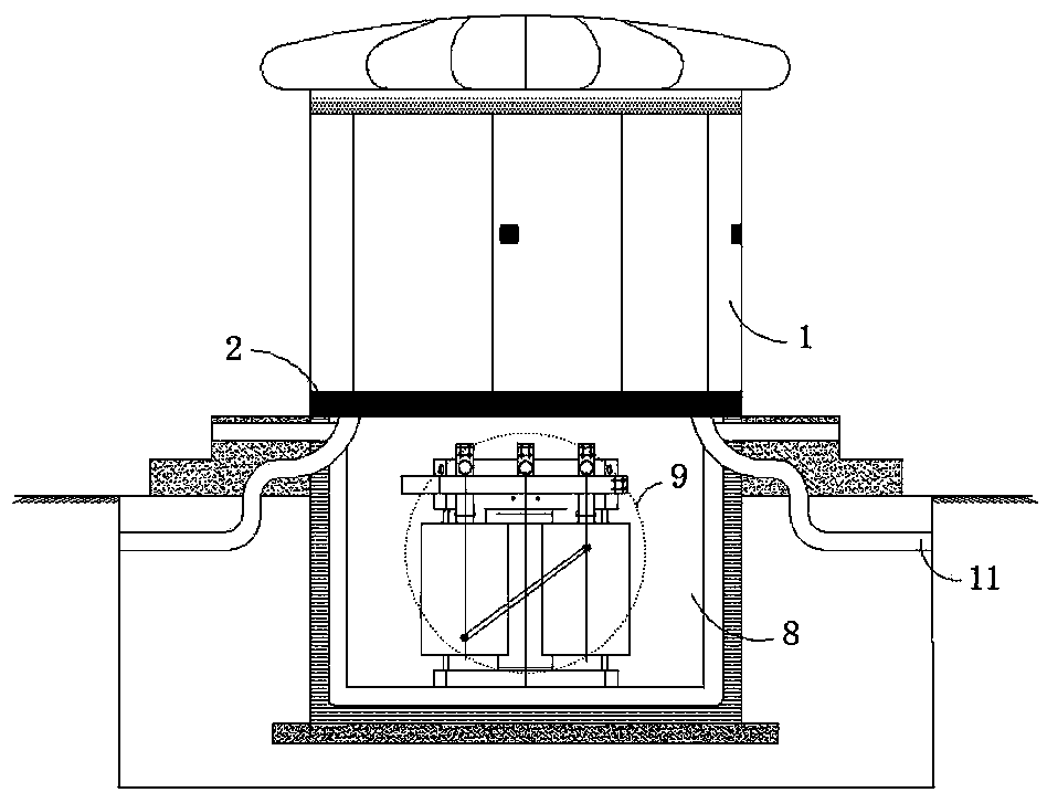 Efficient energy-saving elliptical box-type substation complete equipment