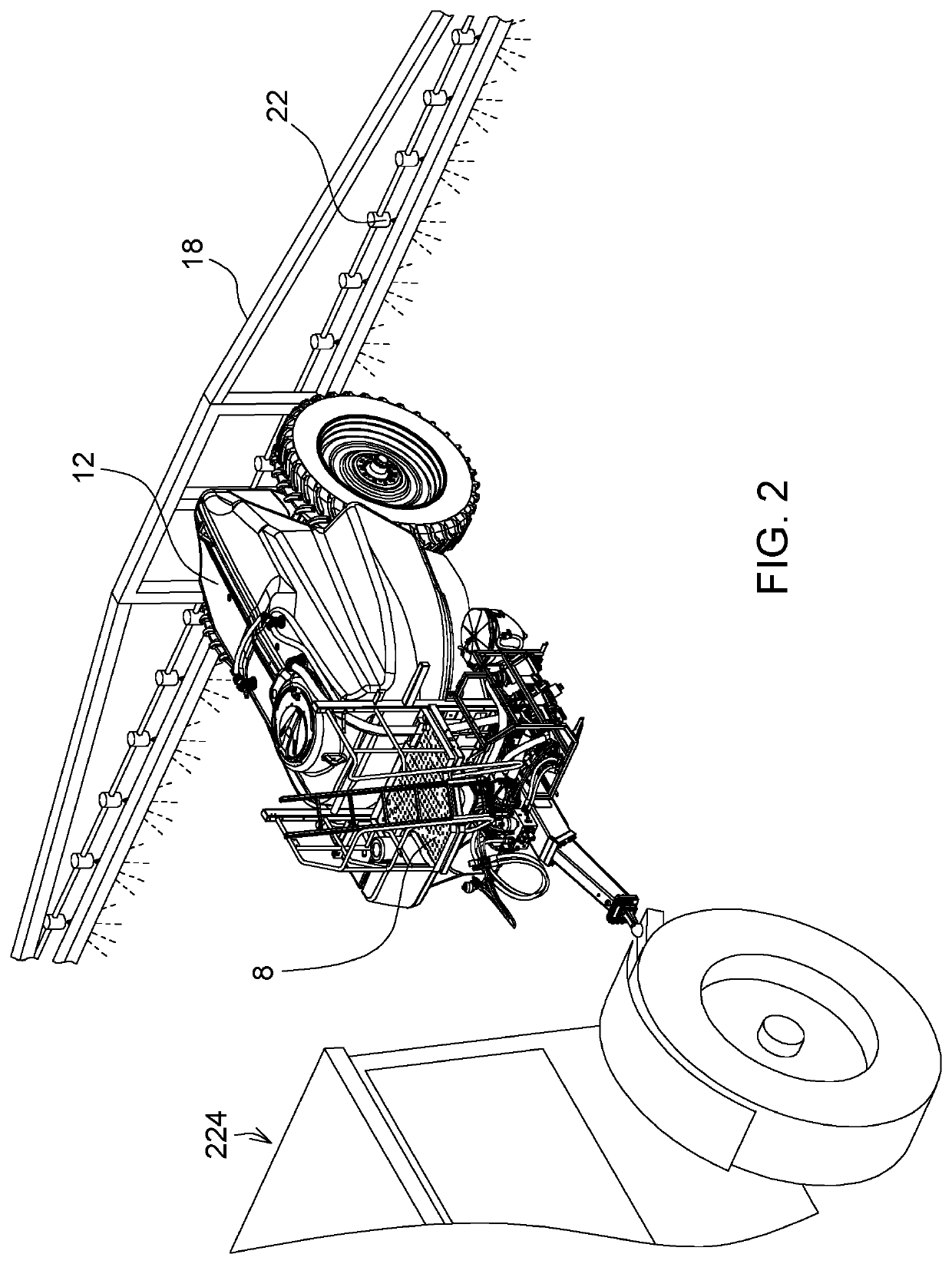 Sprayer fluid operation system