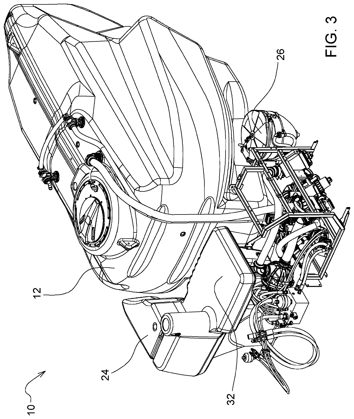 Sprayer fluid operation system