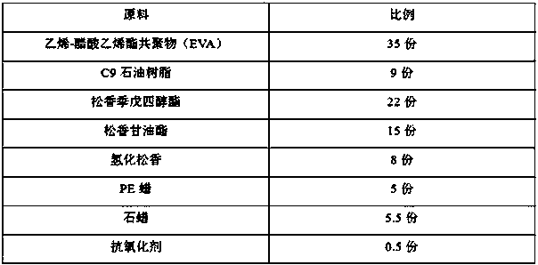 Heat-melting adhesive for air-conditioning indoor unit