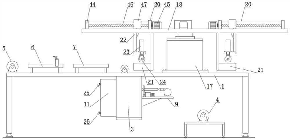 Textile fabric multi-color printing and dyeing production line for textile processing