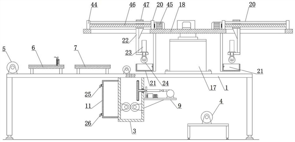 Textile fabric multi-color printing and dyeing production line for textile processing