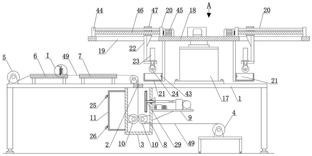 Textile fabric multi-color printing and dyeing production line for textile processing