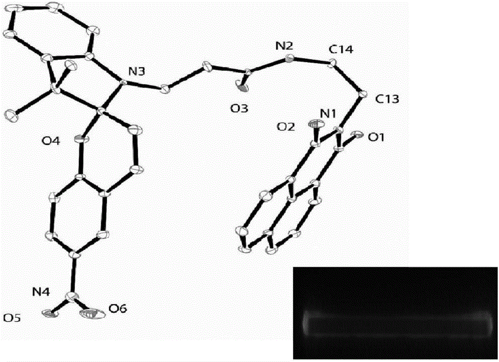 Power and light dual responses type self-assembly body based on dual fluorophore and preparing method thereof