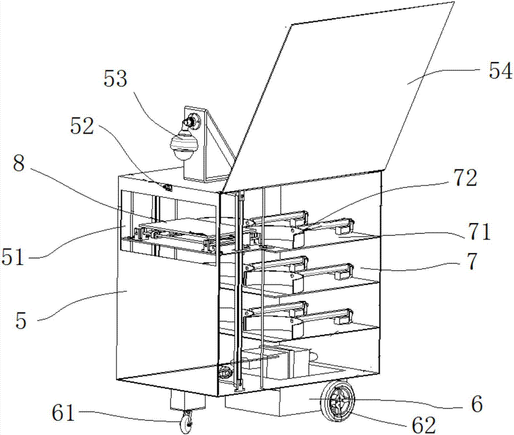 Intelligent food delivering vehicle and food delivering system